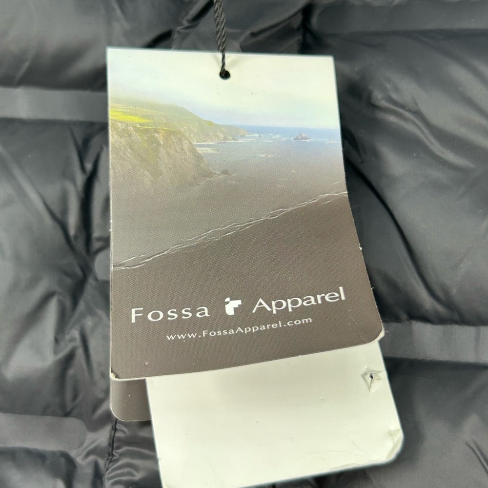 Fossa Apparel Hybrid Down Men Jacket Size S Black Lightweight Puffer New - Picture 9 of 16